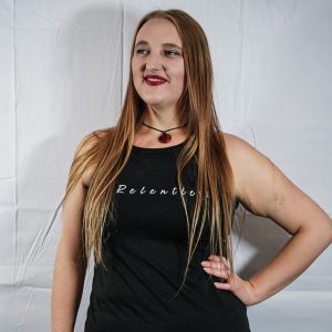 loose-fitting lady's tank top